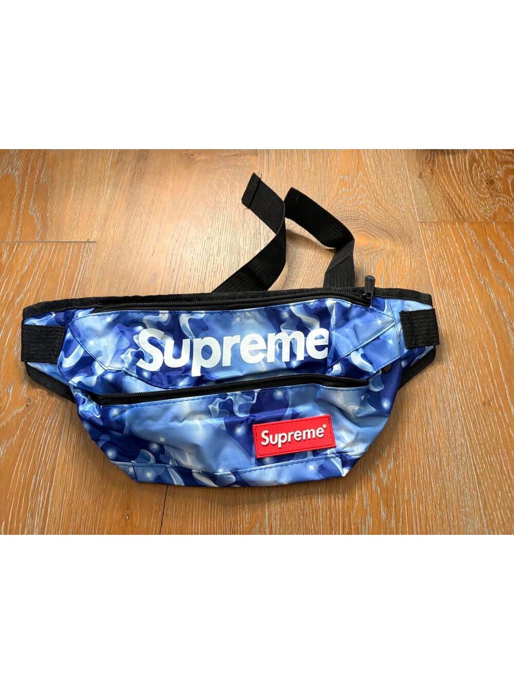 Supreme Blue Camouflage Waist Bag Fanny Pack